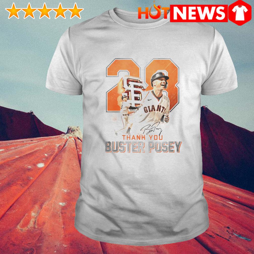 Thank you buster posey signature shirt, hoodie, sweater, long