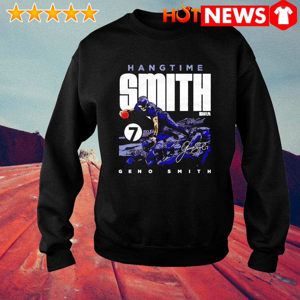 Official Seattle Football Geno Smith hang time signature shirt, hoodie and  sweater