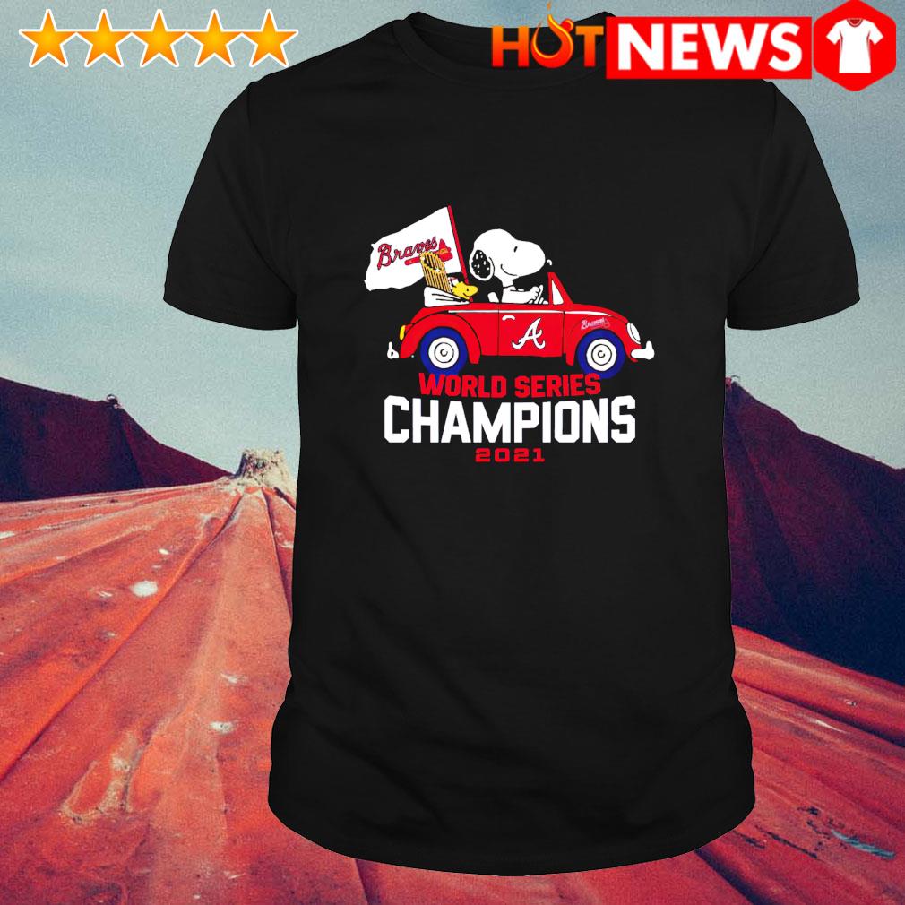 Grinch driving jeep Atlanta Braves world series champions shirt