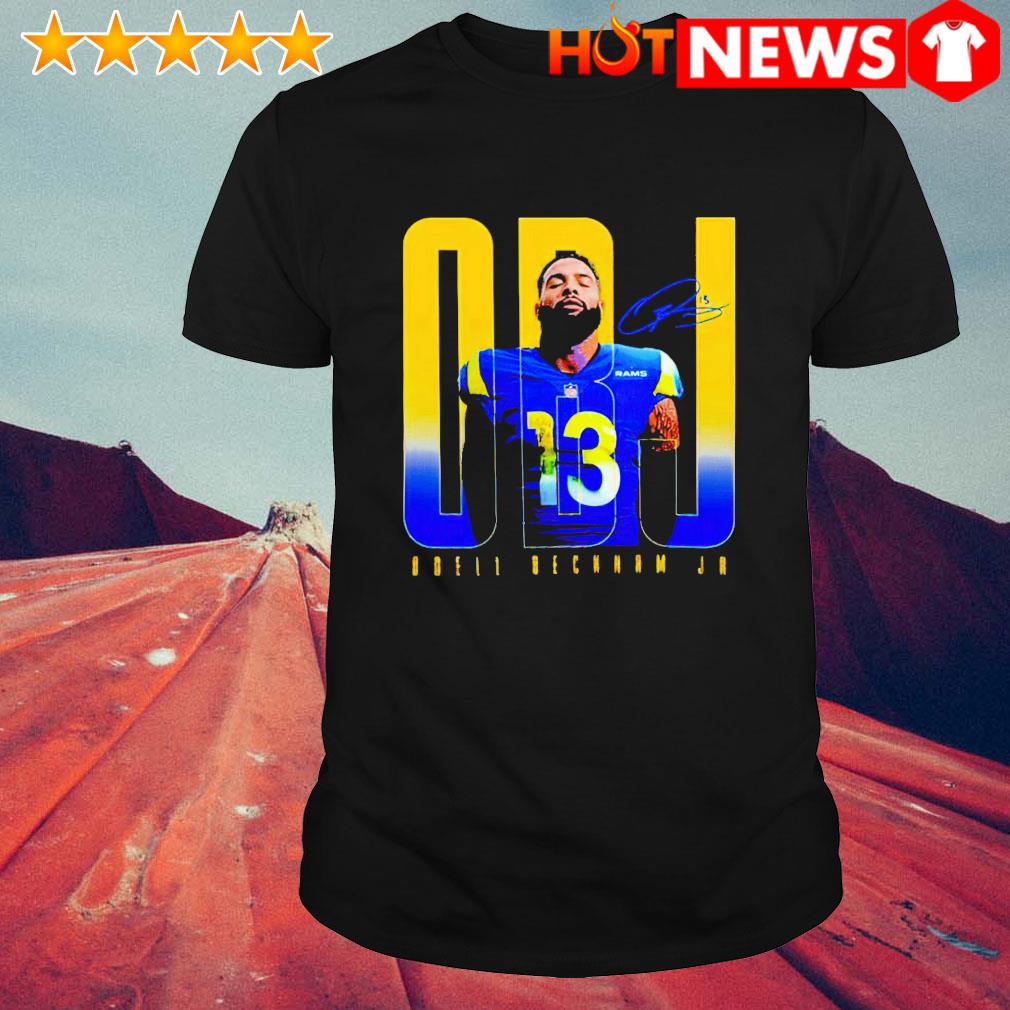 Odell Beckham Jr Los Angeles Rams Signature T-Shirt - Tentenshirts