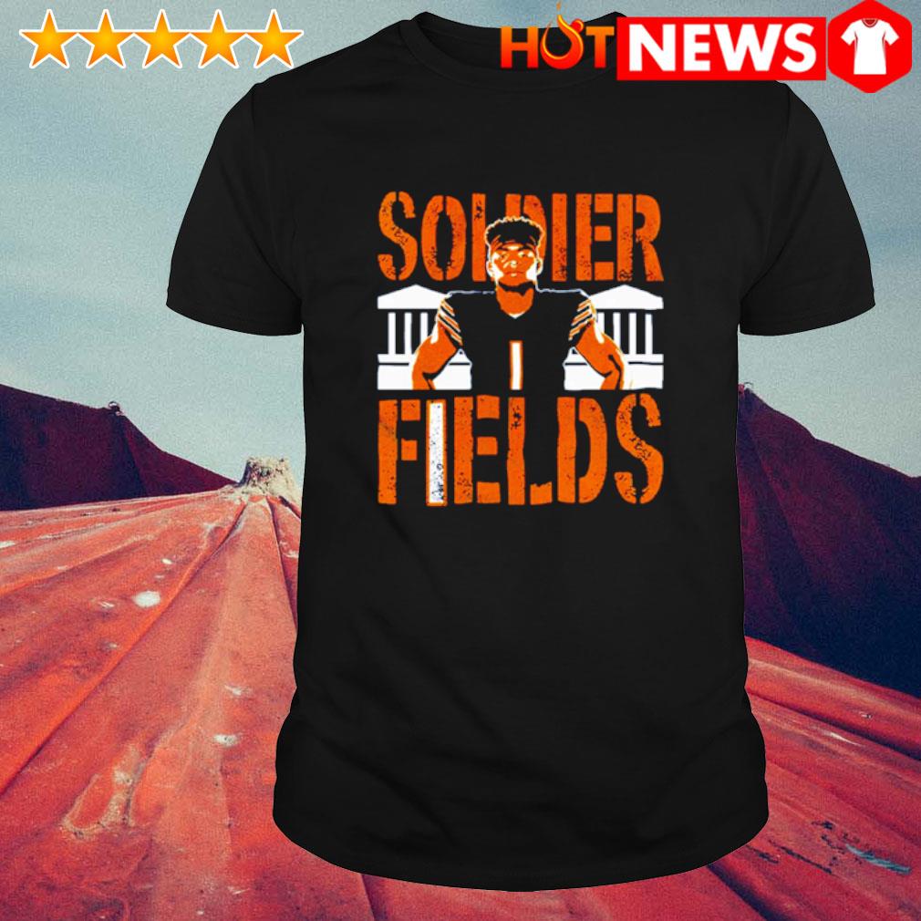 Official Soldier fields justin fields chicago bears shirt, hoodie, sweater, long  sleeve and tank top