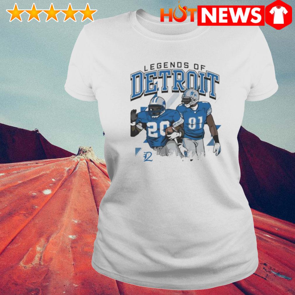 Calvin Johnson And Barry Sanders Legends Of Detroit Lions Shirt -  Freedomdesign