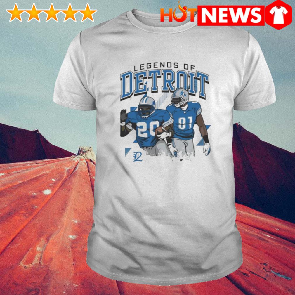 The Legends Of Detroit Lions Calvin Johnson And Barry Sanders Shirt -  High-Quality Printed Brand