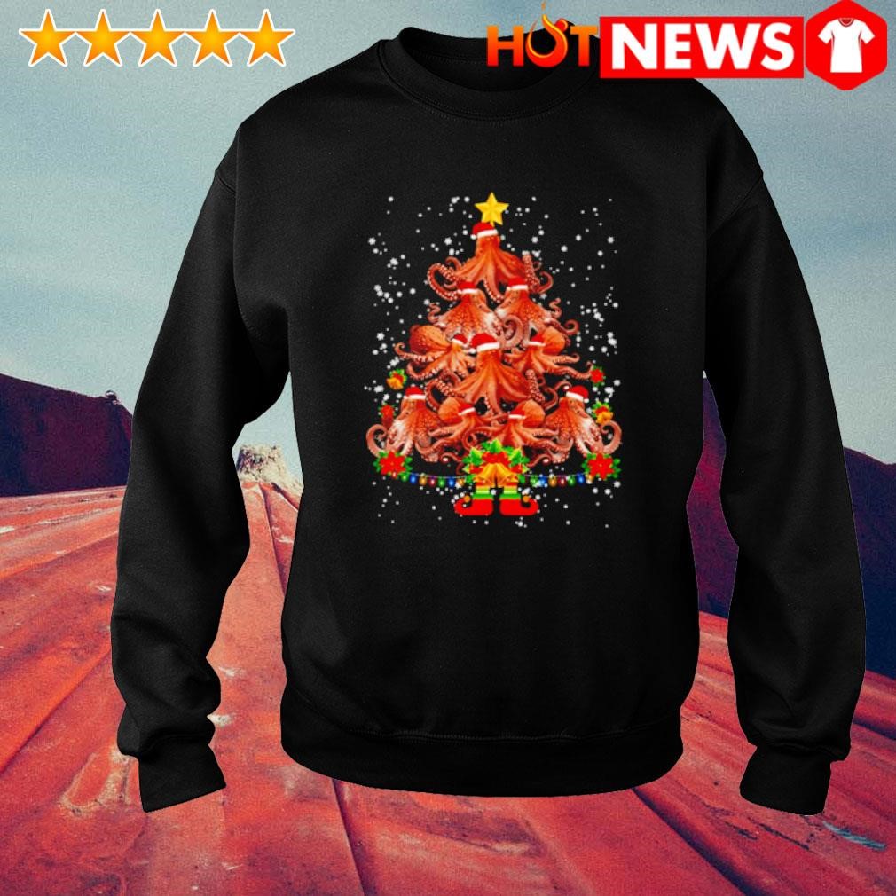 Top Octopus tree Christmas sweater