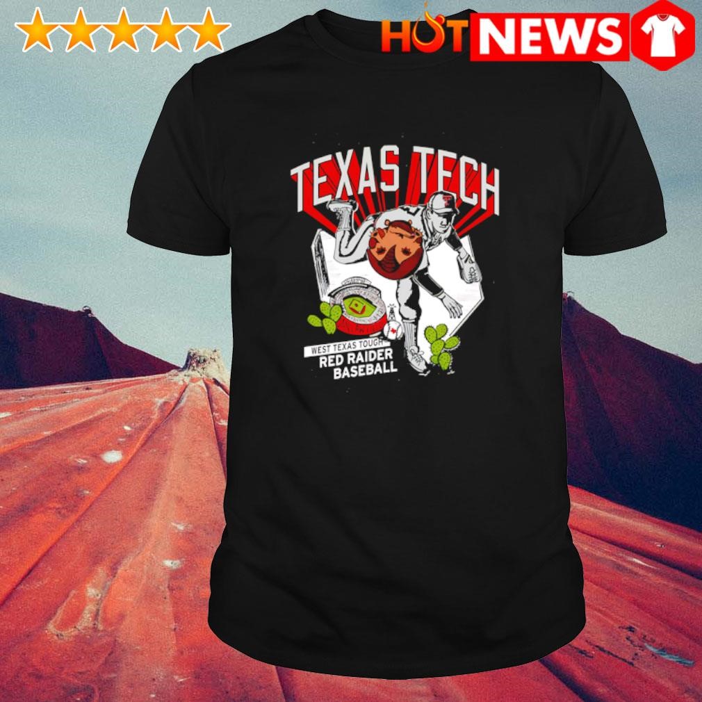 Funny Texas Tech Red Raiders Bean Ball Baseball Black Washed Cartoon shirt