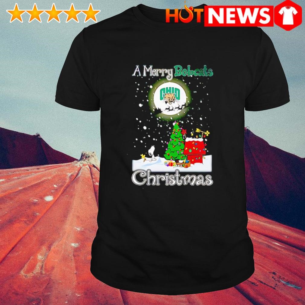 Official A Merry Ohio Bobcats Snoopy Christmas shirt