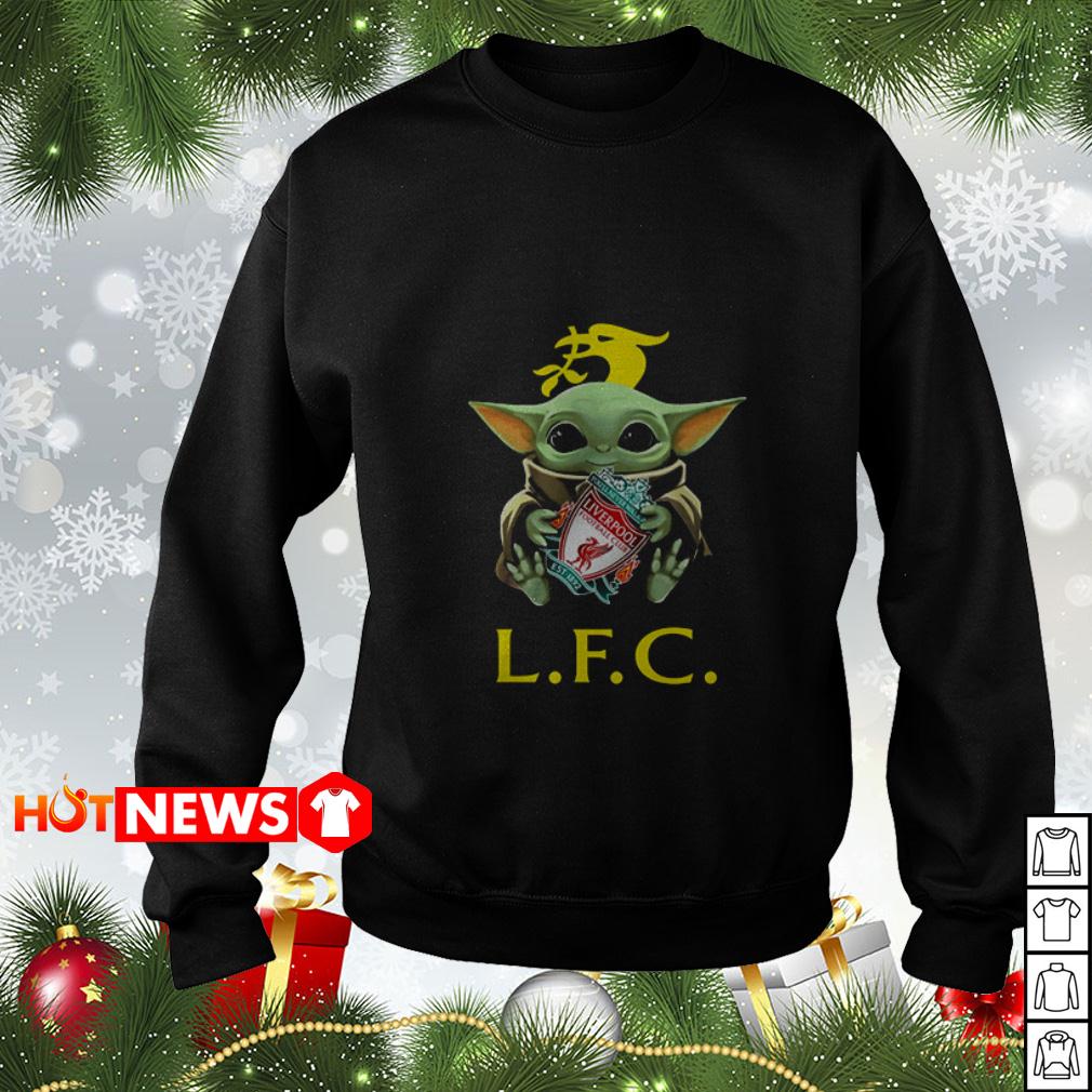 Star Wars Baby Yoda Hug Liverpool Fc Shirt Hoodie And Sweater