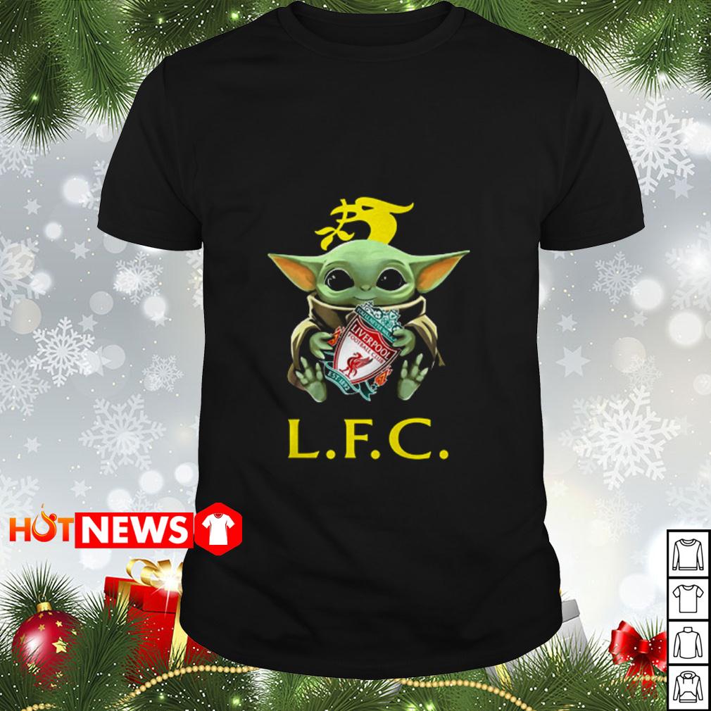 Star Wars Baby Yoda Hug Liverpool Fc Shirt Hoodie And Sweater